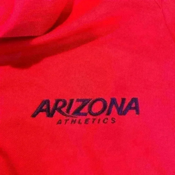 Arizona Wildcats Nike Golf Tee Red with Blue Athletics logo Size Large - Picture 3 of 5